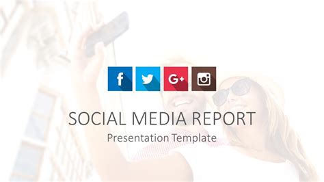 social media report powerpoint template free